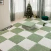 Ineinandergreifende Yoga-Matte aus Plüschschaum, Fliesen, dicker, rutschfester Übungsboden, gepolsterte Puzzle-Matte für Zuhause, Fitnessstudio, Pilates, Fitness, Tatami 5