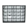 25-Schubladen-Teilwerkzeugkasten, an der Wand montierter Organizer-Schrank für Hardware-Schrauben, elektronische Komponenten, Aufbewahrungskoffer aus Kunststoff