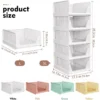 Stapelbare Aufbewahrungskörbe, 1–2 Stück, multifunktional, faltbar, für Badezimmer, Küche, Waschküche, geeignet für platzsparende Kleidung 5