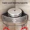 1-2PCS Badezimmer Eckregal mit Kunststoff Haken Handtuchhalter Kein Bohrenraum Aluminium Dusche Lagerregal Badezimmer Organizer 4