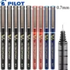6 Stück Japan PILOT Gelstift BX-V7 Gerader flüssiger Spritzenstift für Studentenprüfungen 0,7 mm Unterschrift-Briefpapierbedarf auf Wasserbasis