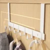 Haken über der Tür, 6 Haken, Kleidung, Mantel, Hut, Handtuchhalter, Badezimmer-Organizer, Rack, Türhänger, Halter, Heim- und Küchenzubehör