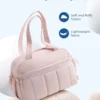 BAGSMART Reise-Seesack, Sporttasche für Damen, mit Nassfach, Handgepäck, Weekender-Schultertasche, Boston-Tasche, wasserdichte Strandtaschen 6
