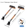 1Set Auto Glas Winter Eis Entfernen Pinsel Schaufel Werkzeuge Versenkbare Auto Schnee Glas Entferner Reiniger Werkzeug Waschen Zubehör 2