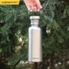 Radfahren Tragbare Sport Wasserflasche Reines Titan Wasserflasche Wiederverwendbare Trinkflasche für Outdoor Camping Tourismus Sport 3