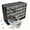 25-Schubladen-Teilwerkzeugkasten, an der Wand montierter Organizer-Schrank für Hardware-Schrauben, elektronische Komponenten, Aufbewahrungskoffer aus Kunststoff 4