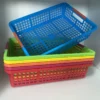 6er-Pack mehrfarbige Kunststoffkörbe-Sets, vielseitig einsetzbar, tragbar, für Büro, A4, Dokument und Küche, Abtropfkorb, Spielzeug-Aufbewahrungsorganisator 6
