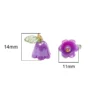 11 x 14 mm, 2–10 Stück, Acryl-Lilie des Tal-Blumenknospenperlen, plattiert mit farbigen losen Perlen, handgefertigte DIY-Schmuckherstellung 4