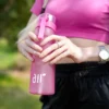 1pc Luft Wasser Flasche Mit 1pc Zufällige Geschmack Pods Tragbare Transparent Mit Stroh Auslaufsicher Geeignet für Outdoor Sport 4