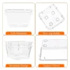 10-teiliges, vielseitiges Schubladen-Organizer-Set – transparente Kunststofftabletts und Trennwände in 4 Größen für perfekte Make-up- und Küchenaufbewahrung 3