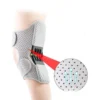 Neu mit leistungsstarken Rebound-Federn, Knie-Assistive-Gerät, rutschfest, verstellbarer Knieschutz, Booster, atmungsaktive Kniebandage 4