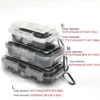 Robuste ABS-Campingbox, stoßfest, transparent, versiegelt, Aufbewahrungsbox, Ausrüstung, Trockenbox, professioneller wasserdichter Werkzeugkasten 6