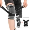 1PC Sport Knie Pads Straps Druck Feste Nylon Knie Pads Fitness Gewichtheben Outdoor Bergsteigen Kniegelenk Schutz 5