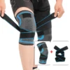 1PC Sport Knie Pads Straps Druck Feste Nylon Knie Pads Fitness Gewichtheben Outdoor Bergsteigen Kniegelenk Schutz 4