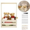 Baby-Duschkorb aus Holz, Baby-Duschkiste, Schrank mit tragbarem Griff, zum Dekorieren von Spielzeug-Aufbewahrungskorb mit großer Kapazität für Badezimmer
