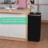 1 Set zusammenklappbarer Wäschekorb, Küchen-Recycling-Behälter, Aufbewahrungskorb, 100 l großes Fassungsvermögen, Flaschen-Recycling-Behälter mit abnehmbarer Tragetasche 3