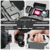 4-in-1 hoher Kosmetikkoffer, Make-up-Box, Make-up-Schönheitswagen auf Rädern, Make-up-Koffer, Organizer, Rollbox, Nageltechniker-Koffer 6