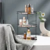 Bad Schreibtisch Lagerung Inhaber Kosmetik Organizer Winkel Regal Mehrschichtige Bad Artikel Organisation Regale Küche Gewürz Stehen 3