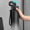 1-Liter-Sportwasserflasche mit großem Fassungsvermögen für Herren und Damen, Sommer, tragbare Plastikflasche für Outdoor-Reisen, Fitness, Trinkgeschirr 2