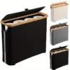 Badezimmer-Toilettenpapier-Aufbewahrungskorb, Bad-Organizer mit Deckel, sichtbarer Taschentuchhalter für Badezimmer-Accessoires, wasserdichtes Design