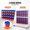 SucceBuy Aufbewahrungsbehälter, 24 Stück, stapelbarer Organizer, 12,7 x 10,2 x 7,6 cm, freistehendes, abgestuftes Regal für Garage, hängender Stapelbehälter 3