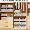 Stapelbare Aufbewahrungskörbe, 1–2 Stück, multifunktional, faltbar, für Badezimmer, Küche, Waschküche, geeignet für platzsparende Kleidung 6