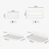 Neue Faltbare Wand Regal Punch-Freies Wand-montiert Kunststoff Schwimm Regal Haushalt Bad Wc Handtuch Kleidung Lagerung Rack 6
