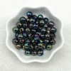 50 Stück 8 mm gemischte Farben AB runde lose Acryl-Abstandsperlen für Schmuckherstellung, handgefertigte Armbänder, Zubehör 6