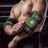Einstellbare Klettverschluss-Kompressions-Ellenbogenbandage, Fitness-Training, Kniebeuge, Ausrüstung, Bodybuilding, Kraft, Heben, Ellenbogenmanschette