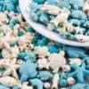 50/60/70/80 teile/los schildkröte seestern delphin kleine fisch perle keramik schmuck machen mit verstreuten perlen DIY armband zubehör 4