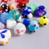Neue Glas Muster Perlen Pilz Fisch Herzförmige Abstand Perlen Schmuck Machen Armband Ohrringe Diy Zubehör 10/30/50 teile/los 2