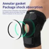 1PCS Professionelle Sport Sicherheit Knie Unterstützung Klammer Patella Knie Pads Loch Sport mit Metall Platte Schwarz 4