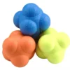 Sechseckiger Reaktionsball, Geschwindigkeit, Beweglichkeitstraining, Silikonball, Koordination, Reflex, Sport, Fitness, Trainingsball für Kinder und Erwachsene 6