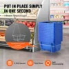 SucceBuy 12-teiliger Einkaufskorb, 24 l, Kunststoff-Einkaufskorb mit Griff, Ständer, tragbarer Ladenkorb, Großpackung, verwendet für Laden, Supermarkt 5
