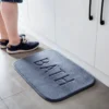 Anti-Rutsch-Matte aus Kaschmir-Memory-Schaum-Teppich Korallen-Fleece-Super-Saugfähige Boden matte Küche Wohnzimmer Bad 2