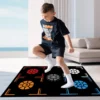 Basketball-Trainingsmatte, rutschfest, Geräuschreduzierung, für Zuhause, Kinder-Basketballmatte, Teppich-Trainingsmatte, Mini-Basketball-Trainingsmatte 3