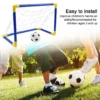 1pc Indoor Mini faltbares Fußball tor Netz Kunststoff Fußball Post Frame Set aufblasbare Kinder Sportspiel zeug für Indoor Outdoor Team Spiele 6