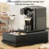 Kaffeemaschine Basis Küche Arbeitsplatte Metall Aufbewahrungsbox Schublade Holz Teebeutel Kaffeekapsel Schublade Aufbewahrungsständer Wasserbar 1