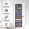 Aufbewahrungsorganisator über der Tür, 5 Regale, Türorganisator zum Aufhängen, hängende Organizer-Aufbewahrung für Babyzimmer, Badezimmer, Schlafzimmer 3