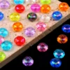 Transparente AB Farbe Acryl Rad Perlen Glas Spacer Lose Perlen 14mm Für Schmuck Machen Armband DIY Schlüsselbund Zubehör 3