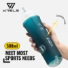 WRELS 500 ml weiche faltbare TPU-Wasserflaschen, BPA-frei, zusammenklappbare Sportflaschen für Wandern, Klettern, Camping, Laufen 4