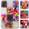 Bunte UV-Radkristallperlen mit großem Loch, Glasabstandshalter, lose Perlen, 14 mm, für Schmuckherstellung, Armbänder, Halsketten, DIY-Zubehör