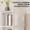 Mehrschichtiges Lagerregal, tragbarer Kleider-Organizer, Schrank, staubdicht, Kleiderschrank, Spielzeug, Aufbewahrungsschrank mit Vorhängen, Bücherregal 5