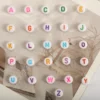 7x4mm Bunte Runde Alphabet Buchstaben Acryl Lose Spacer Perlen für Schmuck Machen Diy Armband Halskette Handgemachte Accessoires 3