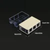 LEADLOONG 8/16 Stück 14 x 9 x 4 cm/5,5 x 3,5 x 1,5 Zoll Schraubenteile Handwerk Gewinde Organizer Mini Schublade Heimorganisation und Aufbewahrungsbehälter 2