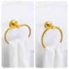 Badezimmer-Hardware-Set aus gebürstetem Gold, Handtuchhalter aus Edelstahl 304, Handtuchring, Toilettenpapierhalter, Kleiderhaken, Badezimmer-Zubehör 4