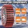 NEUE 2-50Pc Auto Reifen Schnee Ketten Anti-skid Winter Outdoor Auto Reifen Rad Kette Notfall Doppel rillen Anti Slip Auto Zubehör 2