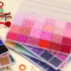 1 Satz/Box Ton Perlen Set Valentinstag Rosa Stil Für DIY Armband Herstellung Kit Perle Reis Perlen Armbänder, Halsketten, Schmuck Zubehör 5