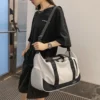1 Stück Sporttasche mit Schuhfach, stilvolle Reisetasche für Flugzeug, leichte Reisetasche für Damen und Herren, Sport-Fitnessstudio 3