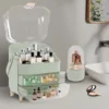 Make-up-Aufbewahrungsorganisator, Kosmetik-Organizer, Aufbewahrungsbox für die Hautpflege, Make-up-Behälter mit großem Fassungsvermögen für Waschtisch, Arbeitsplatte 4